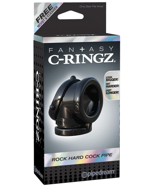 Fantasy C-ringz Rock Hard Cock Pipe - Black