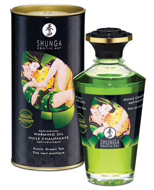 Shunga Organica Warming Oil Green Tea