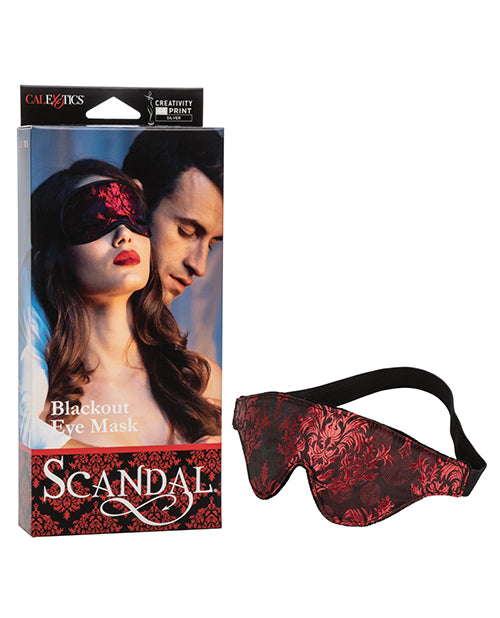 Scandal Black Out Eyemask -  Black/red