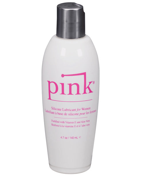 Pink Silicone Lube Flip Top Bottle