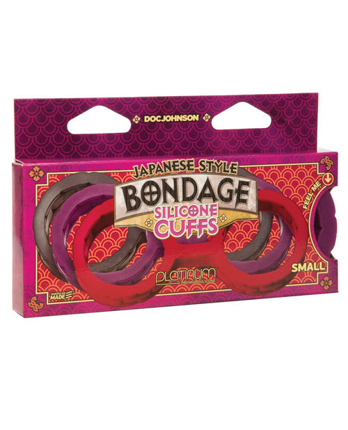 Japanese Bondage Silicone Cuffs | Purple
