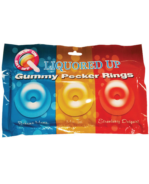 Liquored Up Pecker Gummy Rings 3-Pack