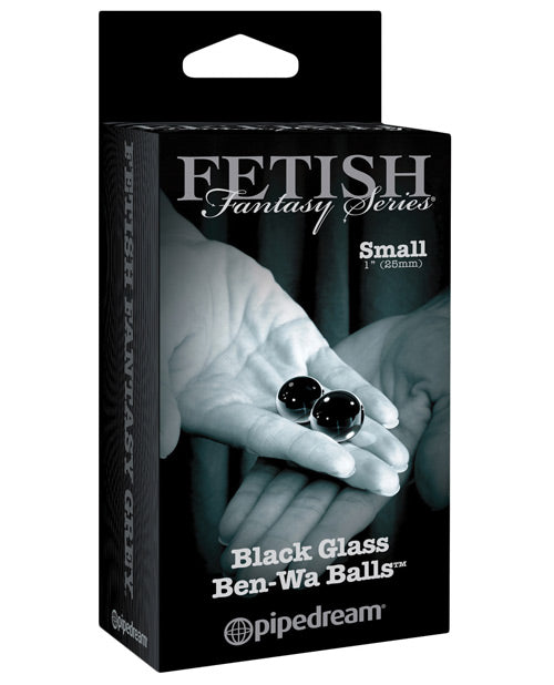 Fetish Fantasy Limited Edition Black Glass Ben-wa Balls | Small 