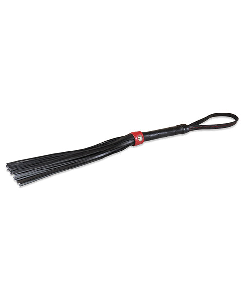 Sultra Lambskin Flogger | Black/Red 14"