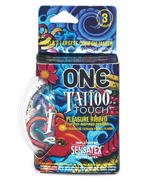 One Tattoo Touch Condoms 3-Pack