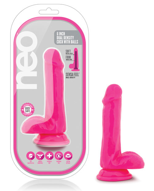 Blush Neo Dual Density Cock with balls