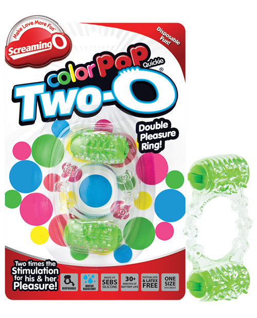 Screaming O Color Pop Quickie Two-o - Green