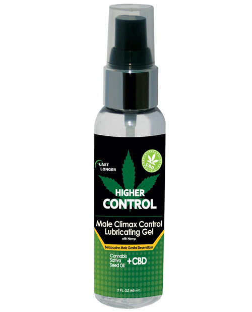 Higher Control Climax Control Gel For Men w/Hemp Seed Oil 2 oz.