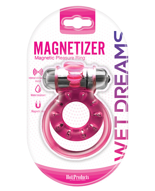 Wet Dreams Magnetizer Magnetic Pleasure Cock Ring - Pink