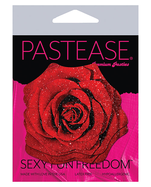 Pastease Glitter Velvet Blooming Rose - Red O/s