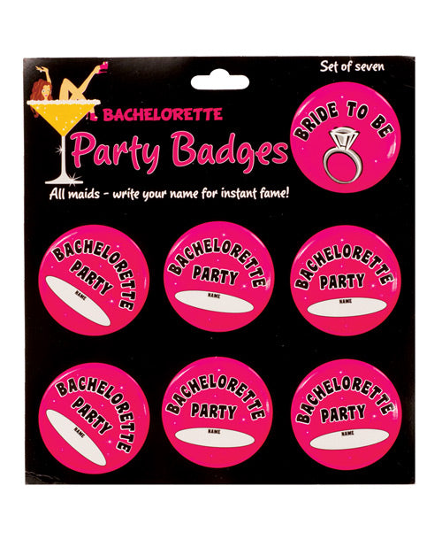 Bachelorette Party Badges 7-Pack
