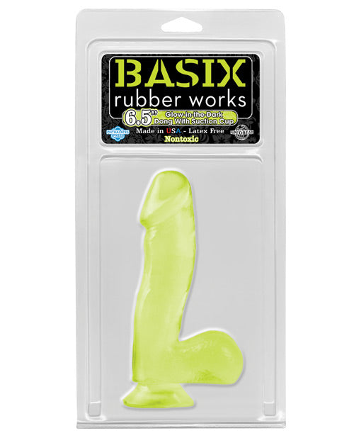 Basix Rubber Works 6.5" Dong w/ Suction Cup
