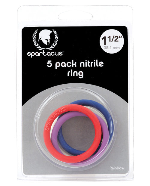 Spartacus 1.5" Nitrile Cock Ring Set