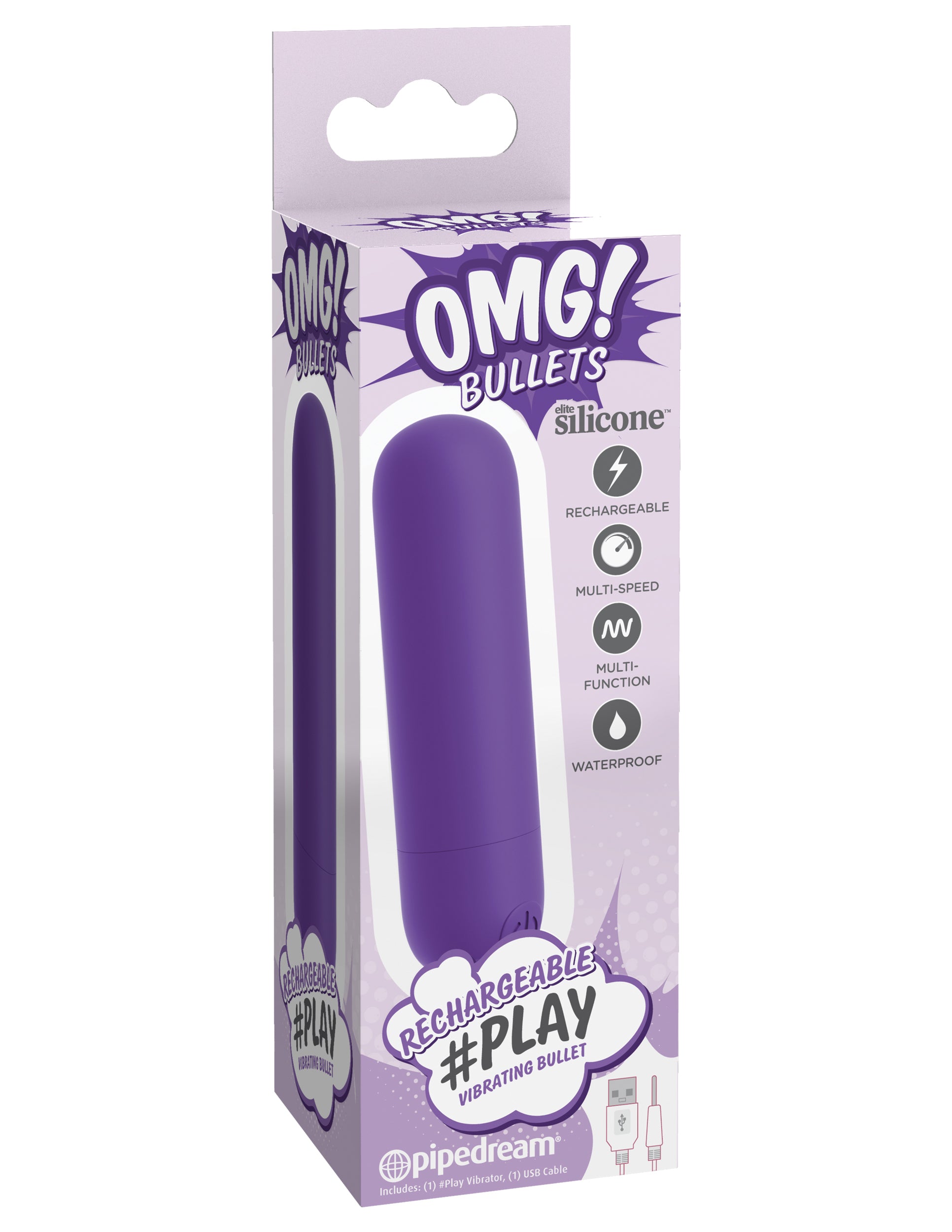 Omg! Bullets (hash Tag) Play  - Purple