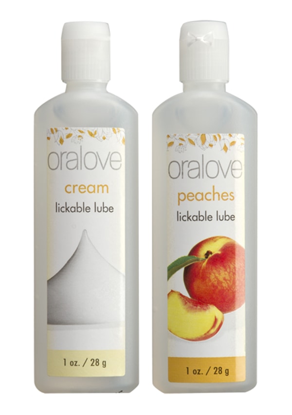 Oralove Delicious Duo Flavored Lube | Peaches & Cream