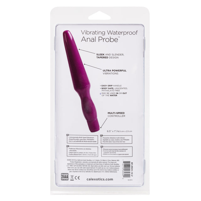 Vibrating Waterproof Anal Probe™ - Purple