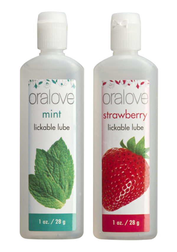 Oralove Delicious Duo Flavored Lube | Strawberry & Mint