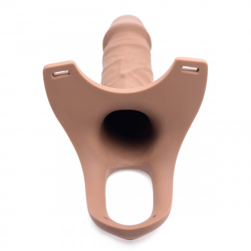 Size Matters Sm Hollow Silicone Dildo Strap On - Flesh