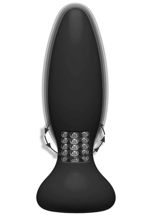 A Play Rimmer Experienced Rechargeable Silicone Anal Plug W/remote | Black