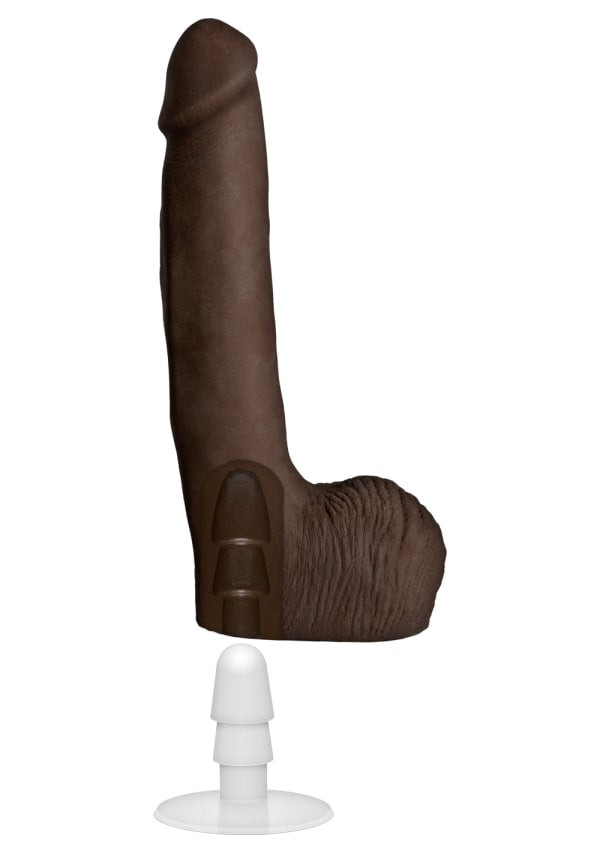 Rob Piper Cock W/balls & Suction Cup - Chocolate