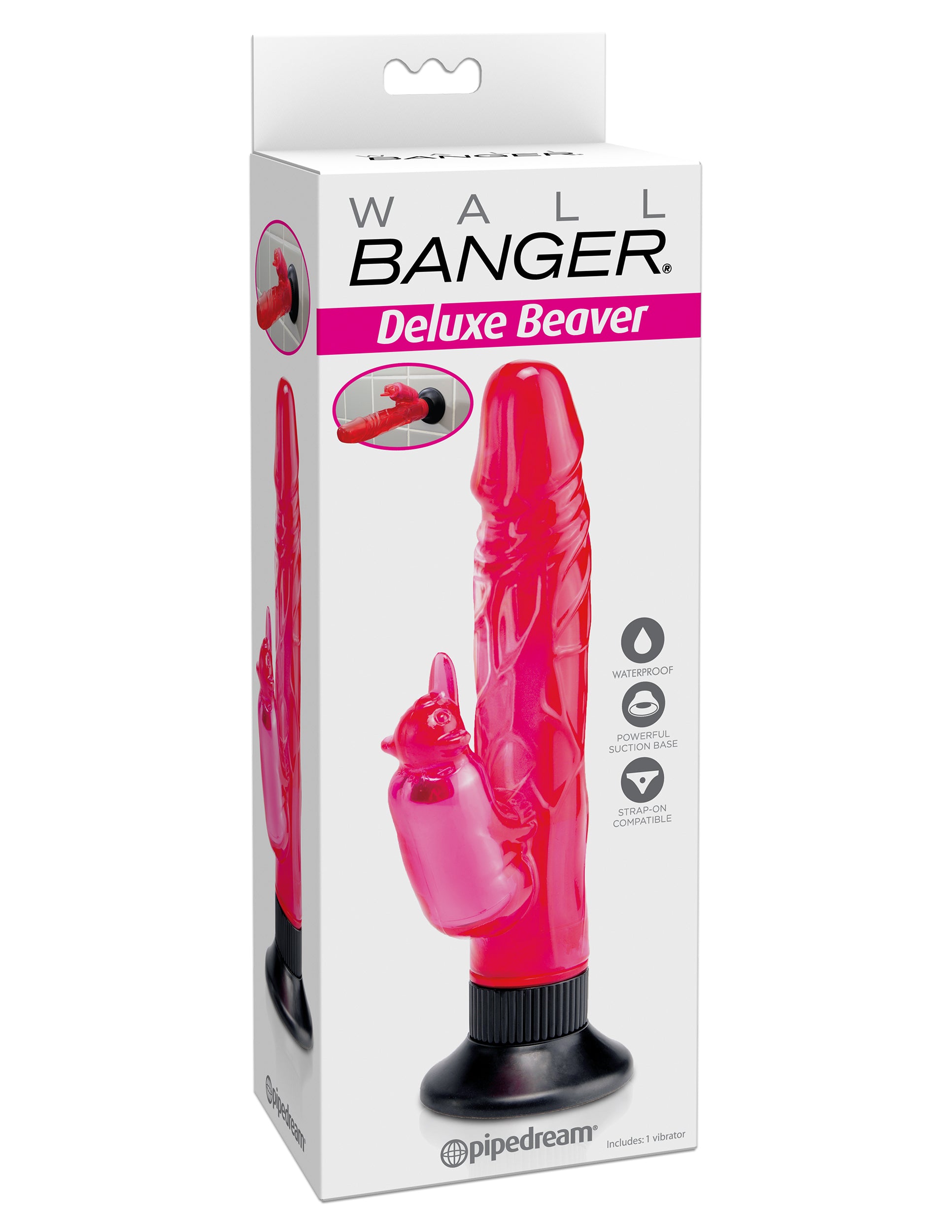 Wall Bangers Deluxe Beaver Vibe Waterproof - Pink