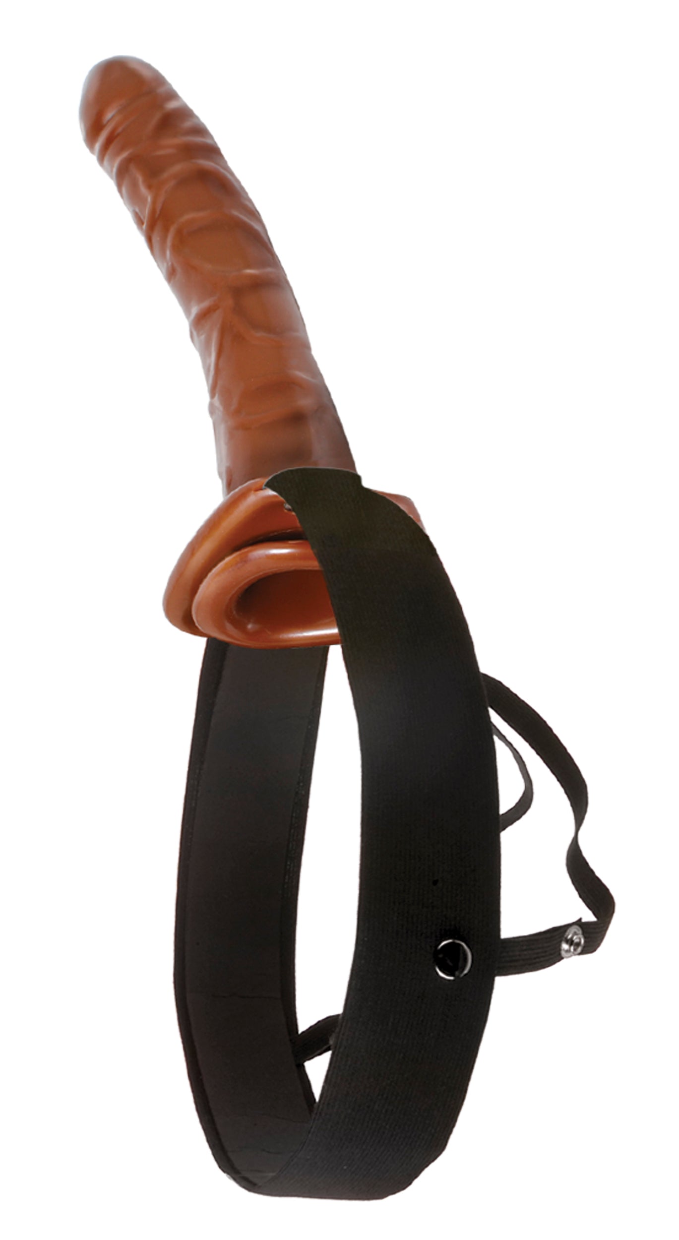 Fetish Fantasy Series 10" Chocolate Dream Hollow Strap-On - Brown/Black