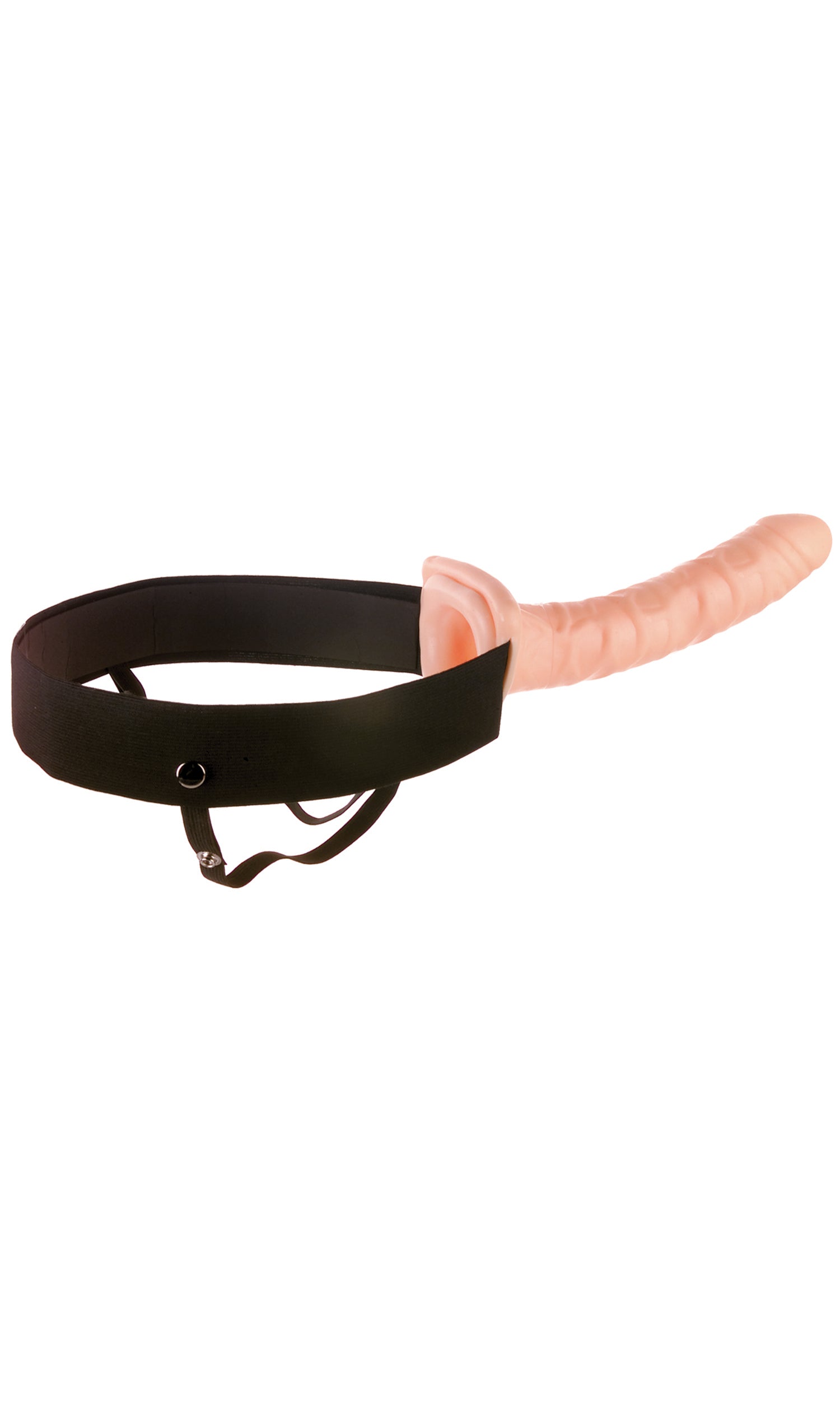 Fetish Fantasy Series 10" Hollow Strap-On - Light/Black