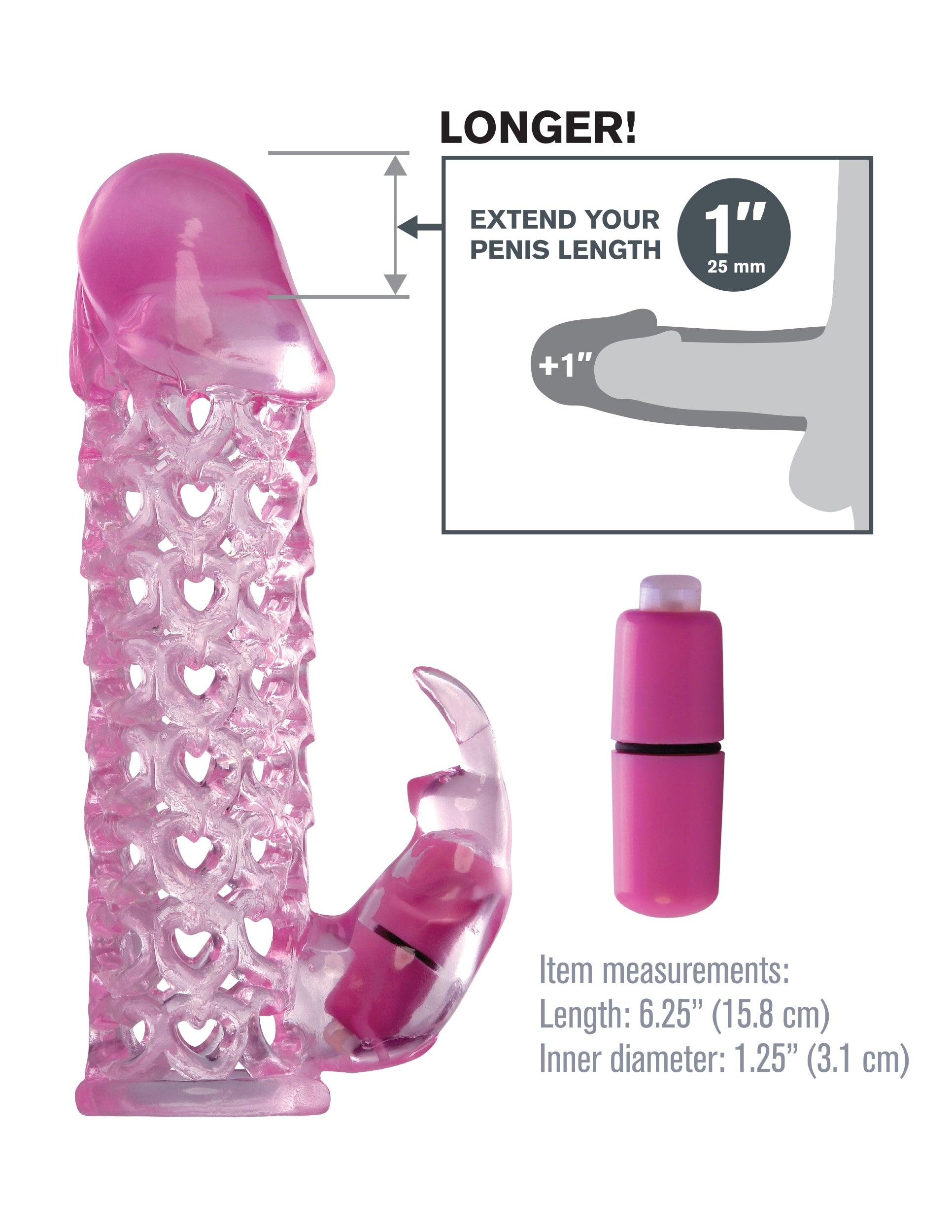 Fantasy X-tensions Vibrating Couples Cage - Pink