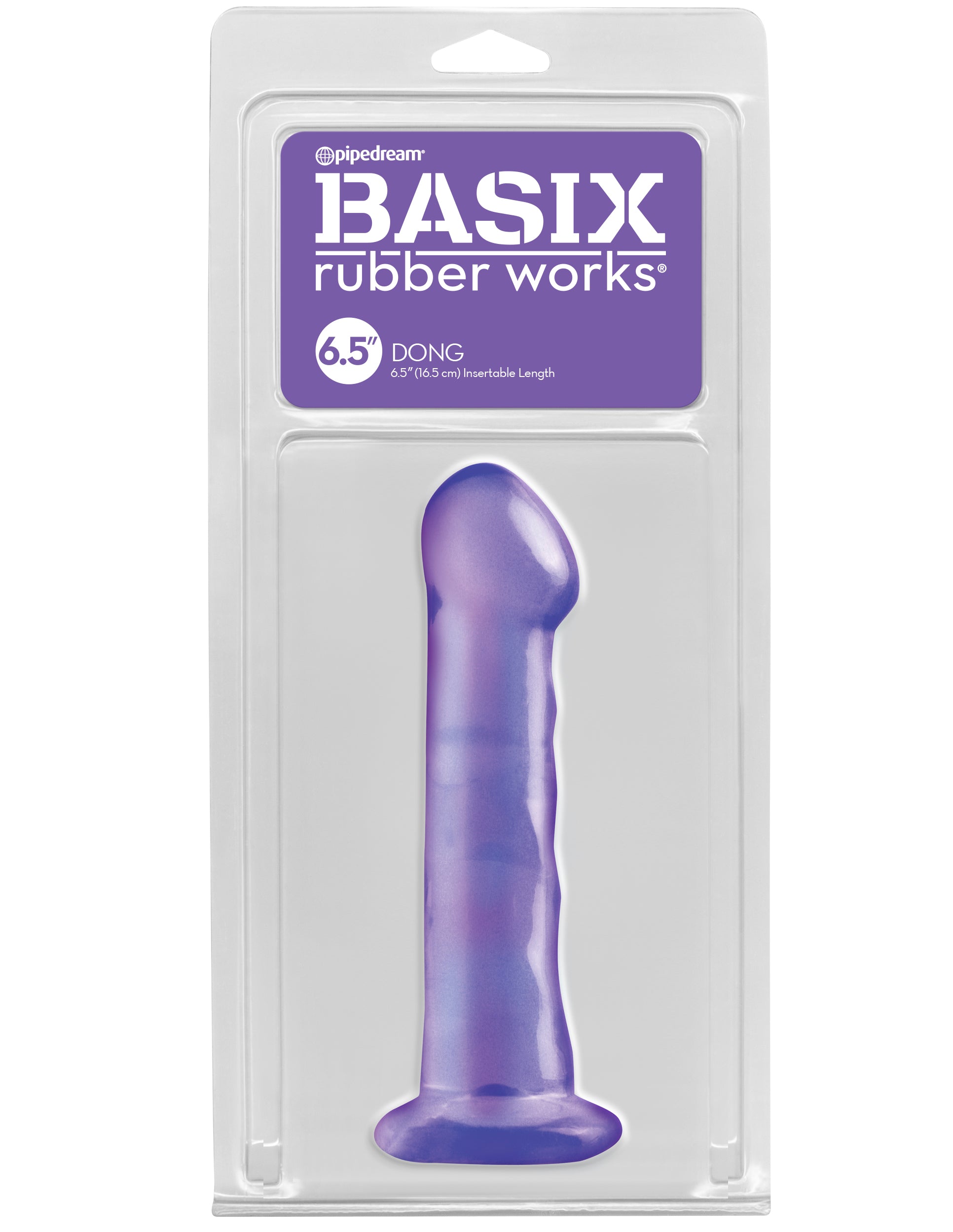 Basix Rubber Works 6.5" Dong | Purple