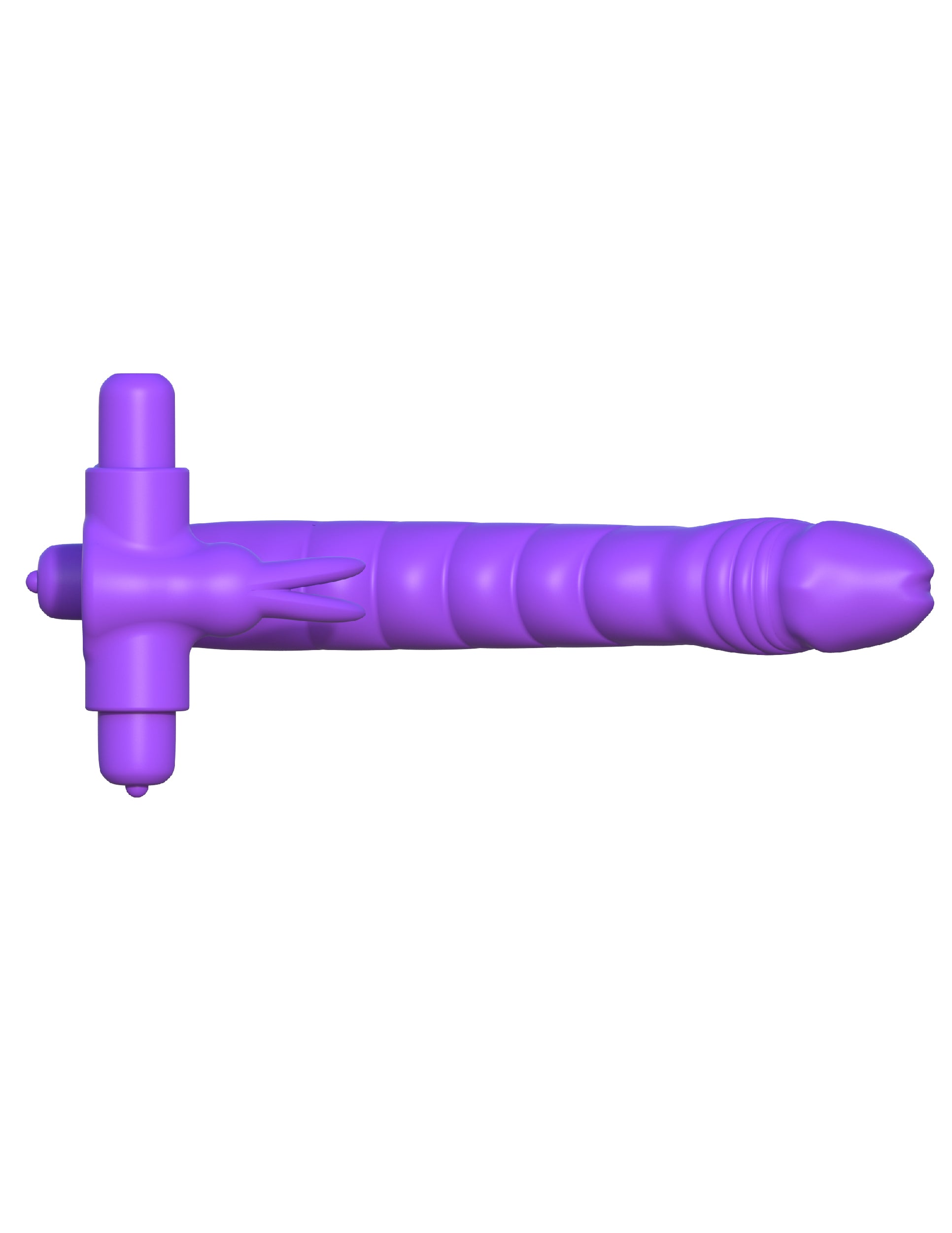 Fantasy C-ringz Silicone Double Pene Rabbit - Purple